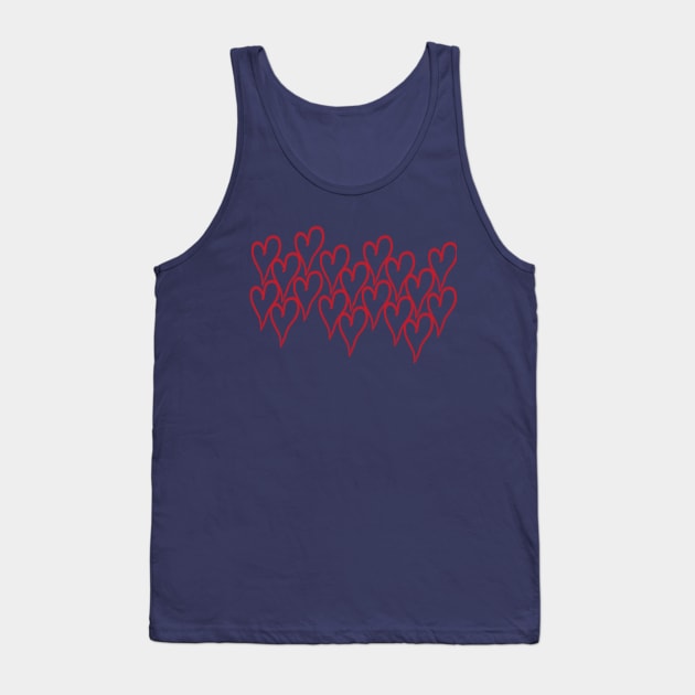 Hearts Tank Top by akula